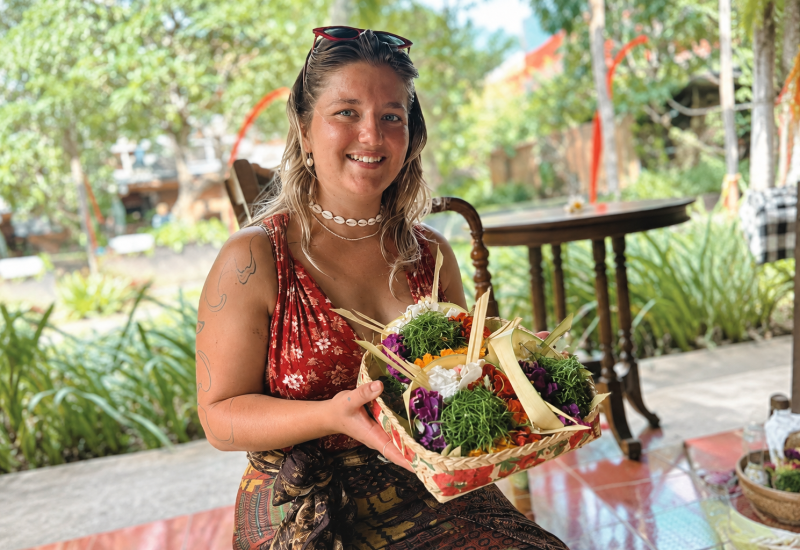 4. Thursday - Making Balinese Canang Sari